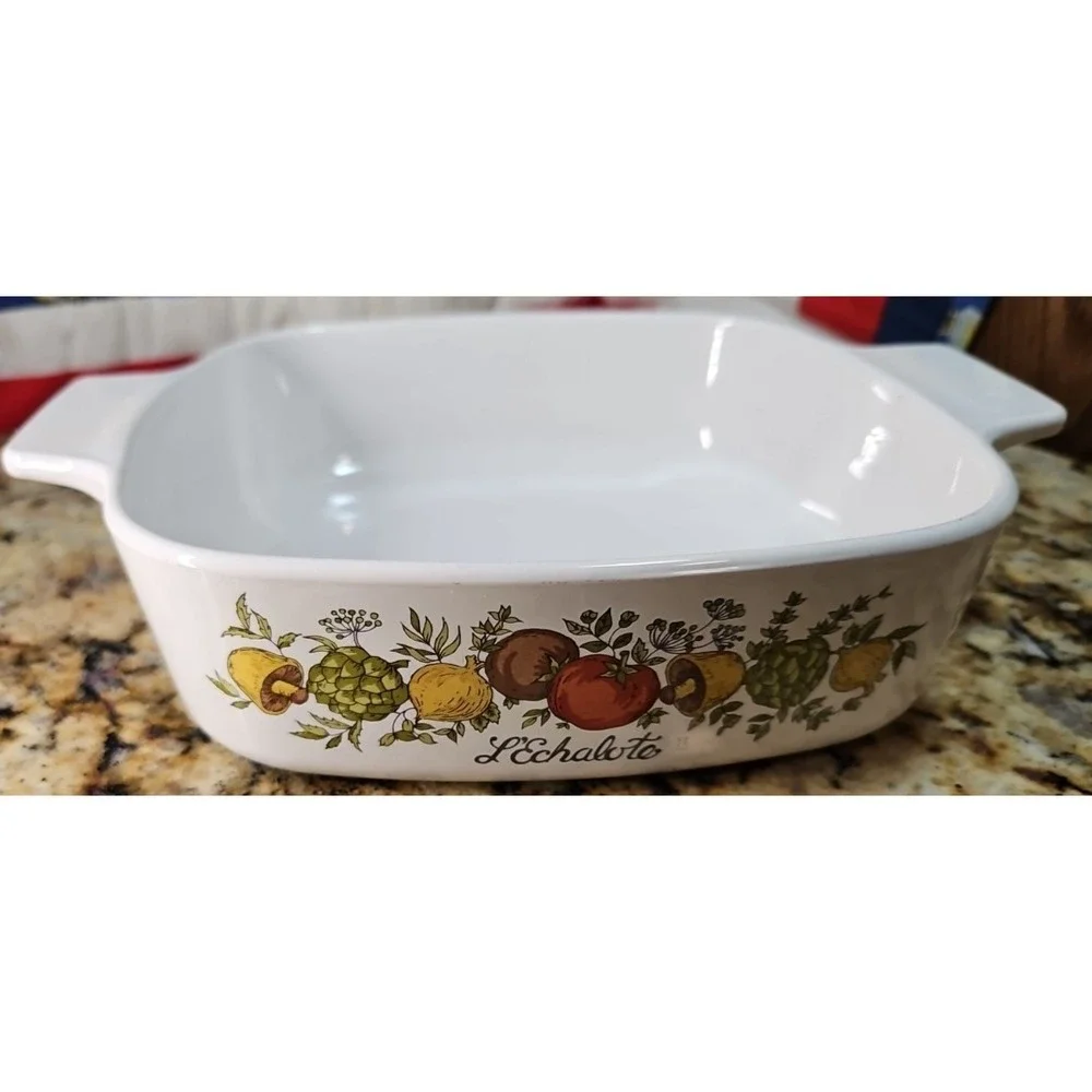 2 Corning‎ Ware Lechalote Casserole  1qt A-1-B Without Lid, P-43-B w/o Lid